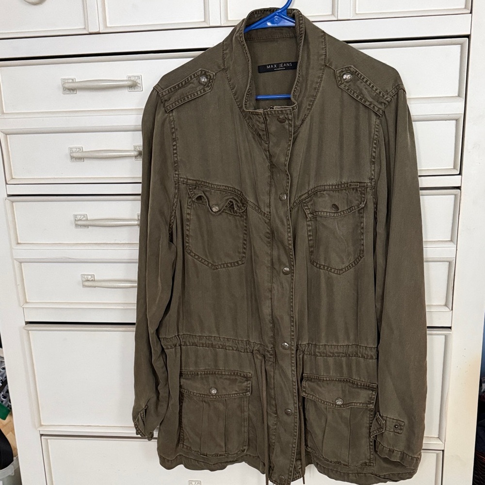 Max Jeans Olive green Utility Jacket for Women 2x